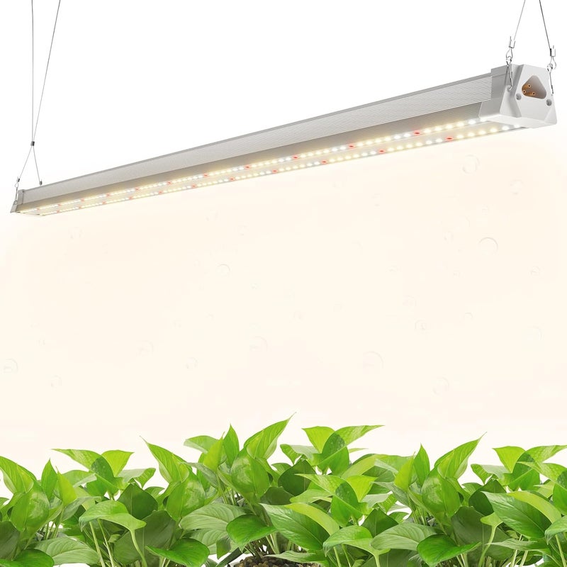 FREELICHT عبوة واحدة من ضوء نمو LED بطول 4 أقدام، 40 واط (ما يعادل 250 واط)، مصباح نمو ضوء الشمس الكامل الطيف، ضوء نبات معلق قابل للتوصيل للنباتات الداخلية المائية، يعمل بموصل مع مفتاح تشغيل/إيقاف - Image 1